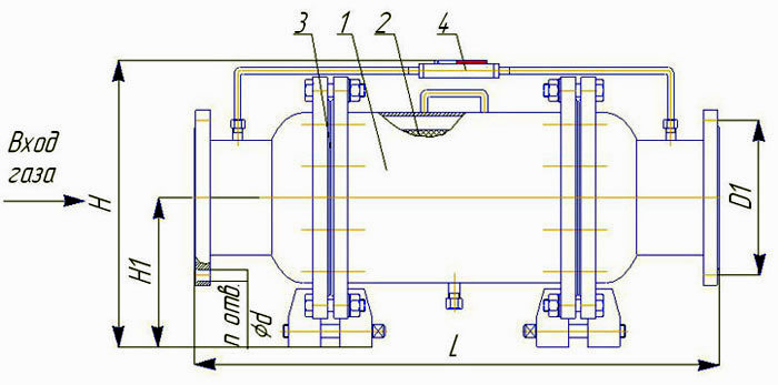 Фильтр газовый ФГМ-300